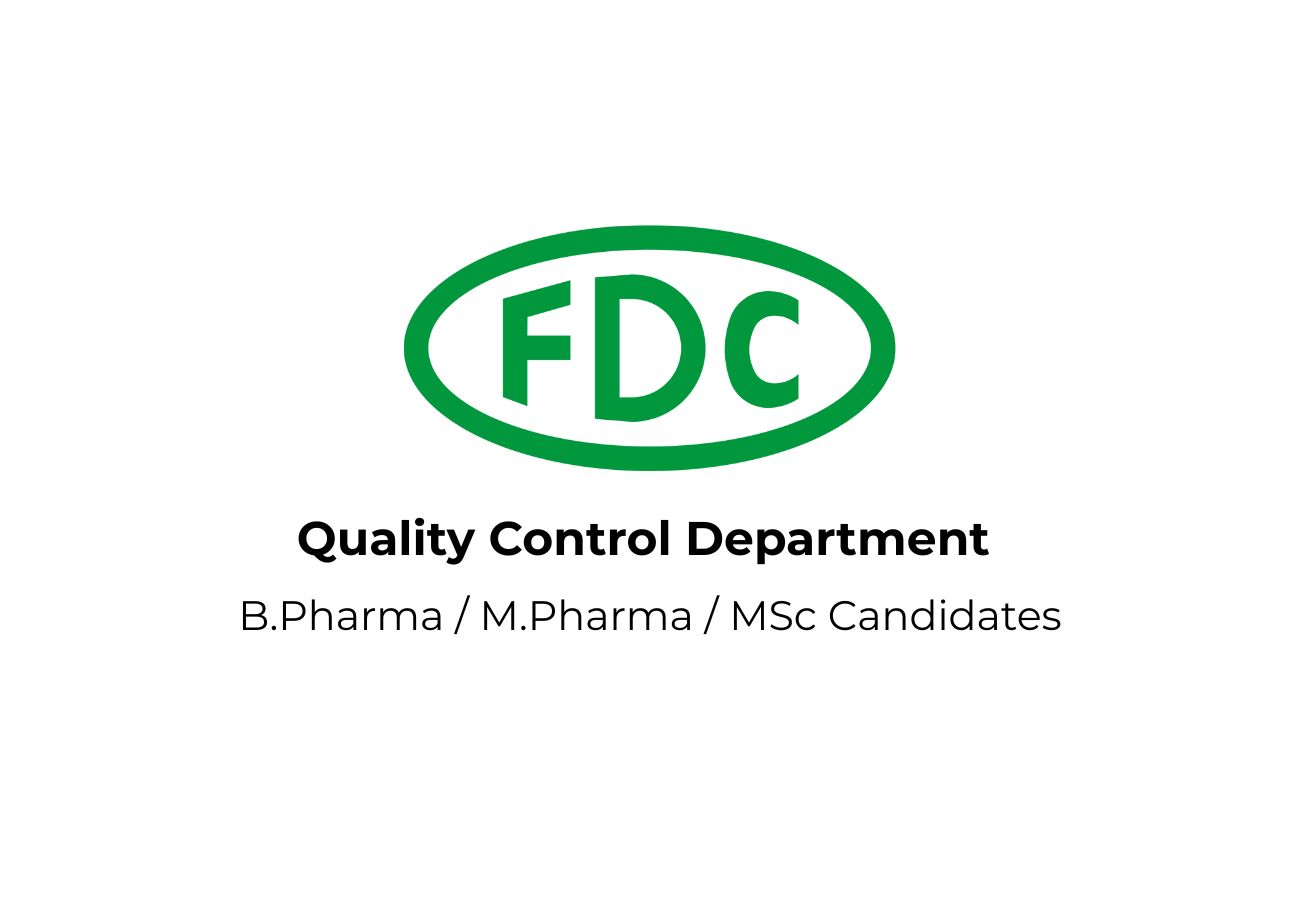 Urgent Pharma Jobs @ FDC Limited – QC Openings for Experienced Candidates
